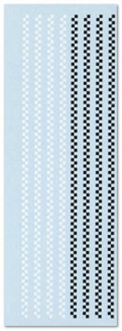 checkerd white and black stripes decal slot 32