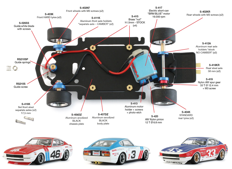 BRM Datsun 240Z /L  blue  # 33