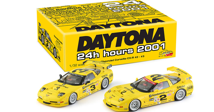 RevoSlot Corvette C5  Goodwrench # 2 + 3 Daytona 2001